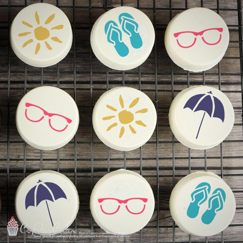 Beach Day Accent Cookie Stencil Accents