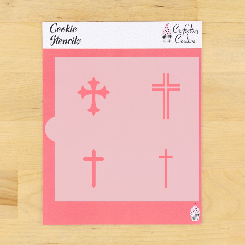 Crosses Accent Cookie Stencil