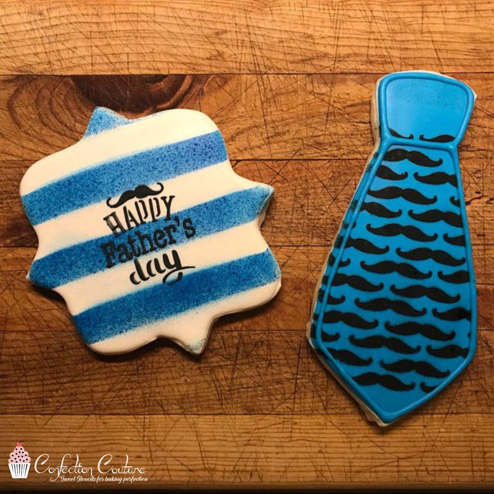 Fathers Day Words Cookie Stencil Words