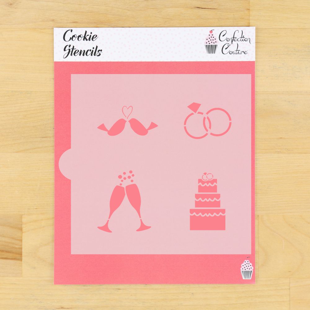 Wedding Bells Accent Cookie Stencil