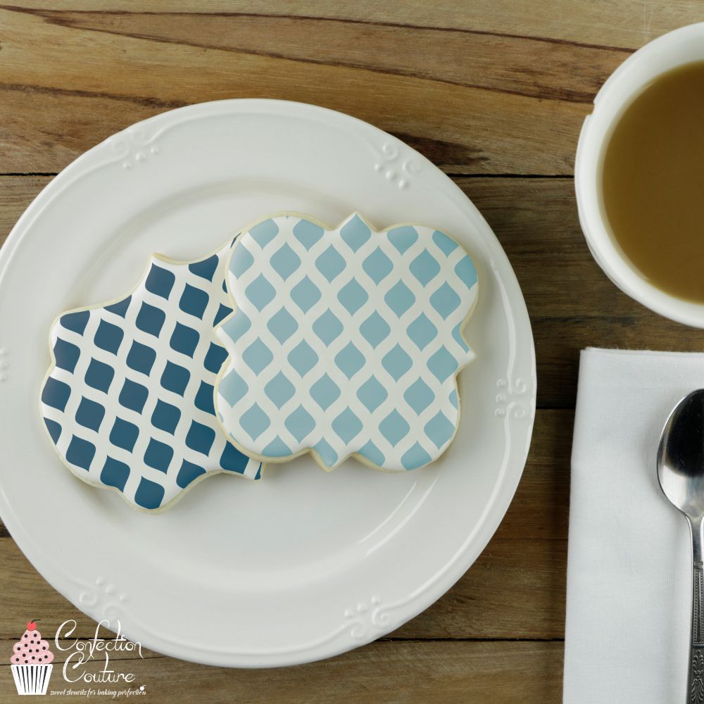 Amina Background Cookie Stencil