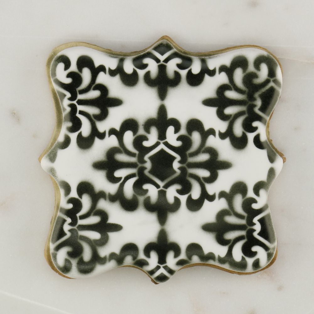 Modern Parisian Background Cookie Stencil