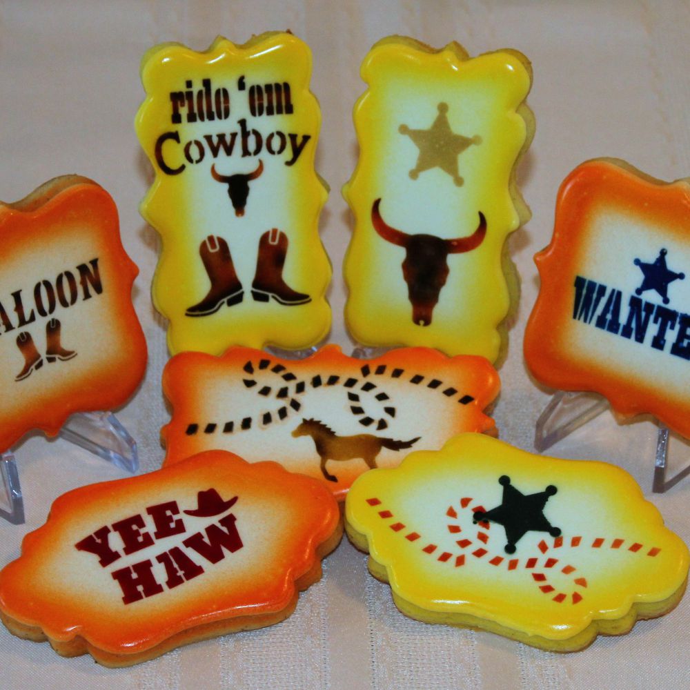 Cowboys Accent Set Cookie Stencil