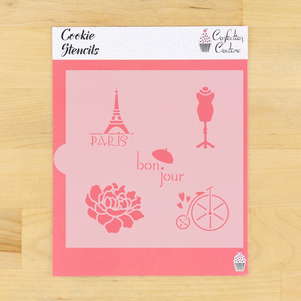Paris Style Accent Cookie Stencil