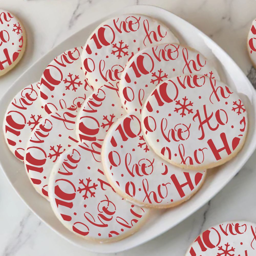 Ho Ho Ho Pattern Cookie Stencil: Santa Claus Cookie Stencils – Confection Couture Stencils ho-ho-ho-pattern-cookie-stencil-santa-claus-cookie-stencils-confection-couture-stencils