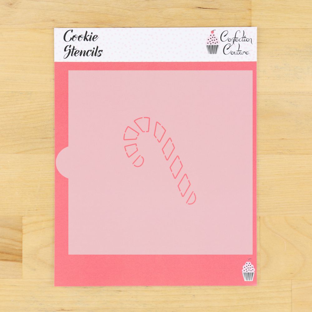 Candy Cane Paint Your Own Cookie Stencil
