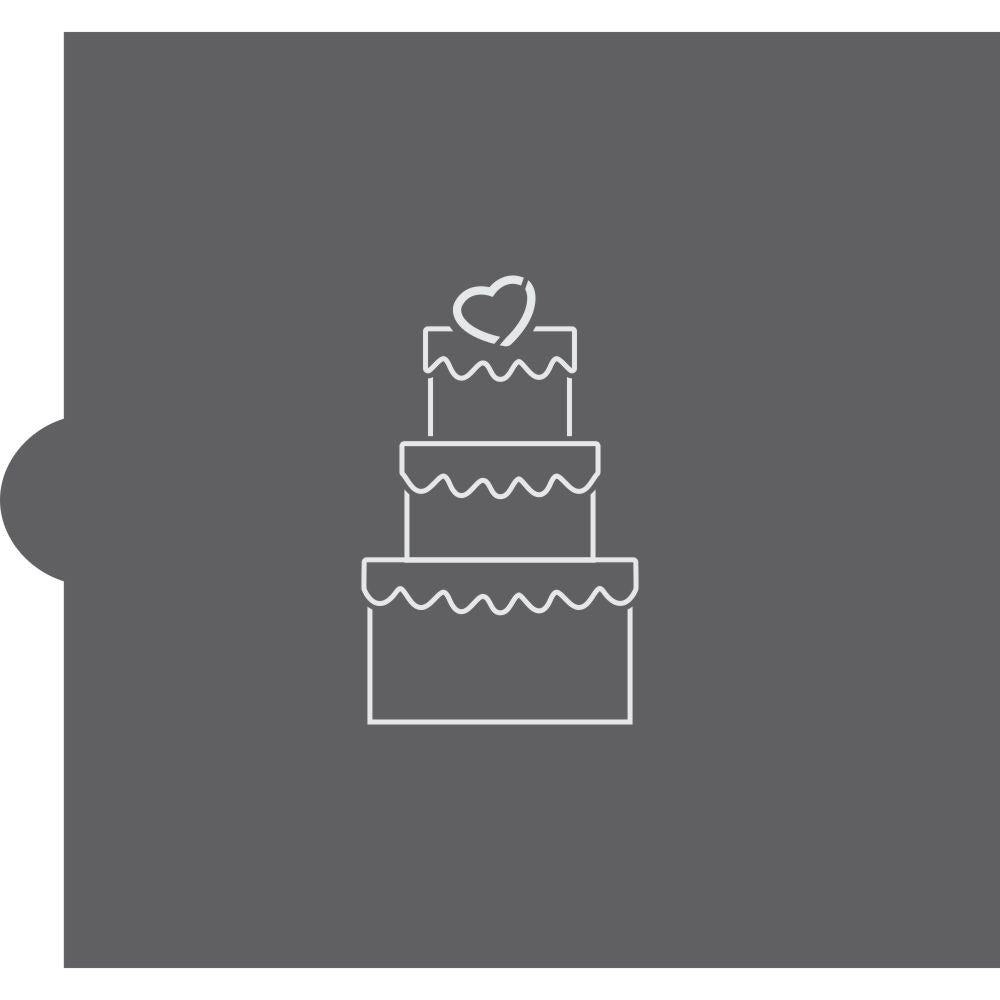 Birthday Cake Paint Your Own Cookie Stencil with Cookie Cutter