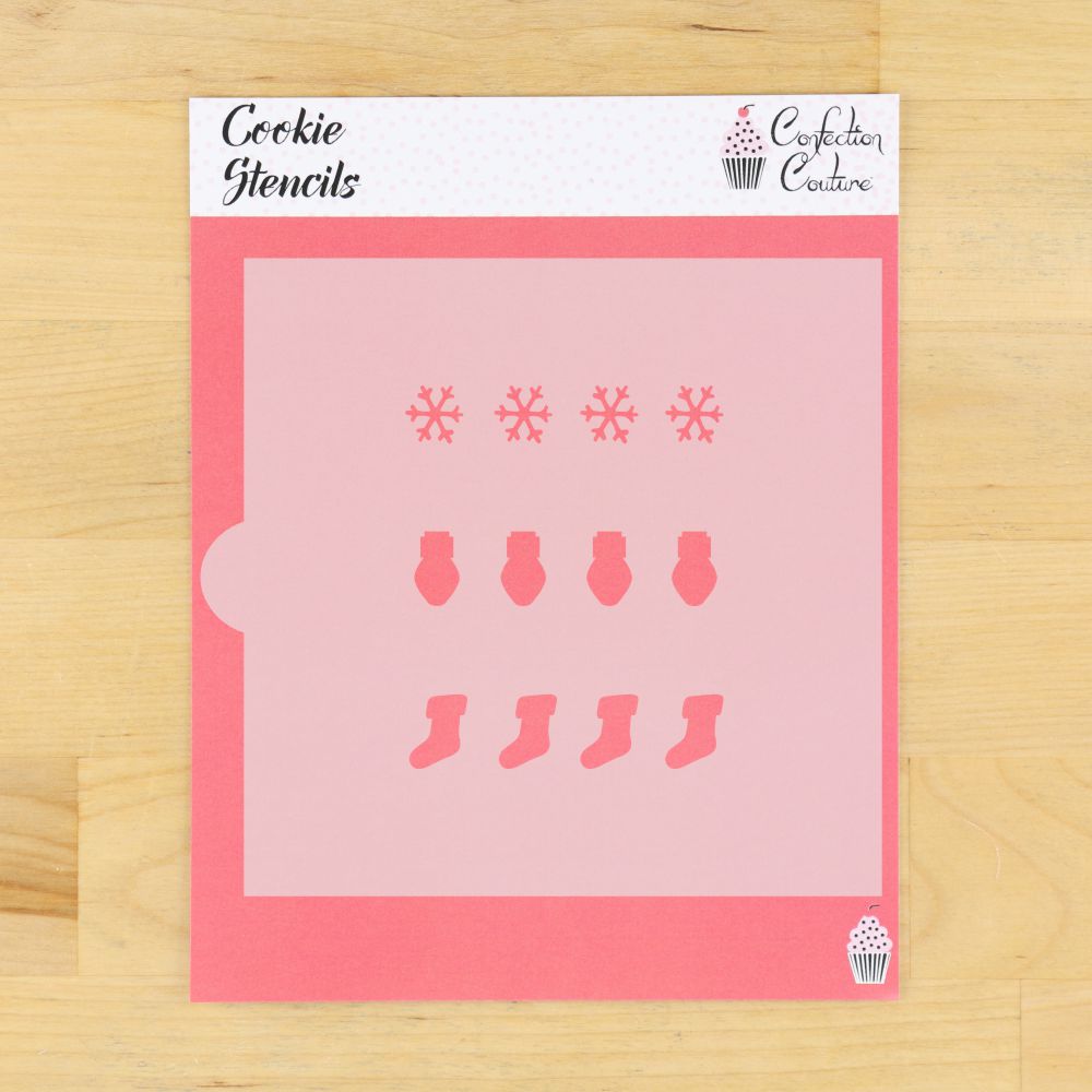 Christmas themed pyo paint palette stencil