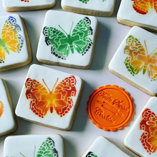 Butterflies Cookie Stencil