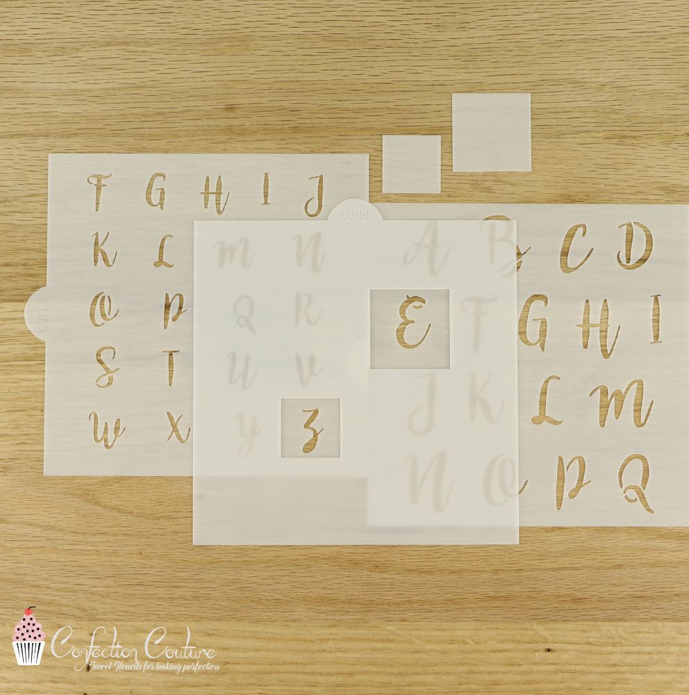 Isolation Masking Tool for Alphabet Cookie Stencil Sets