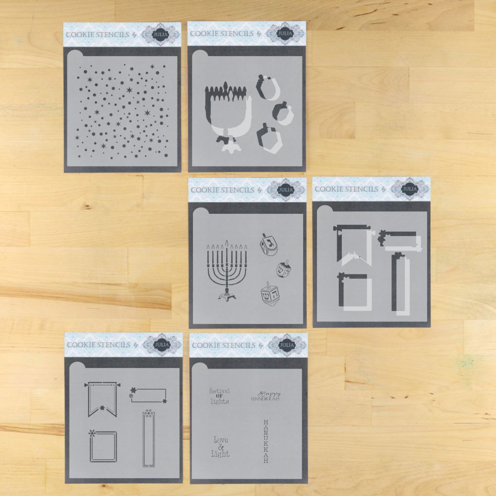 Happy Hanukkah Dynamic Duos Cookie Stencil Set