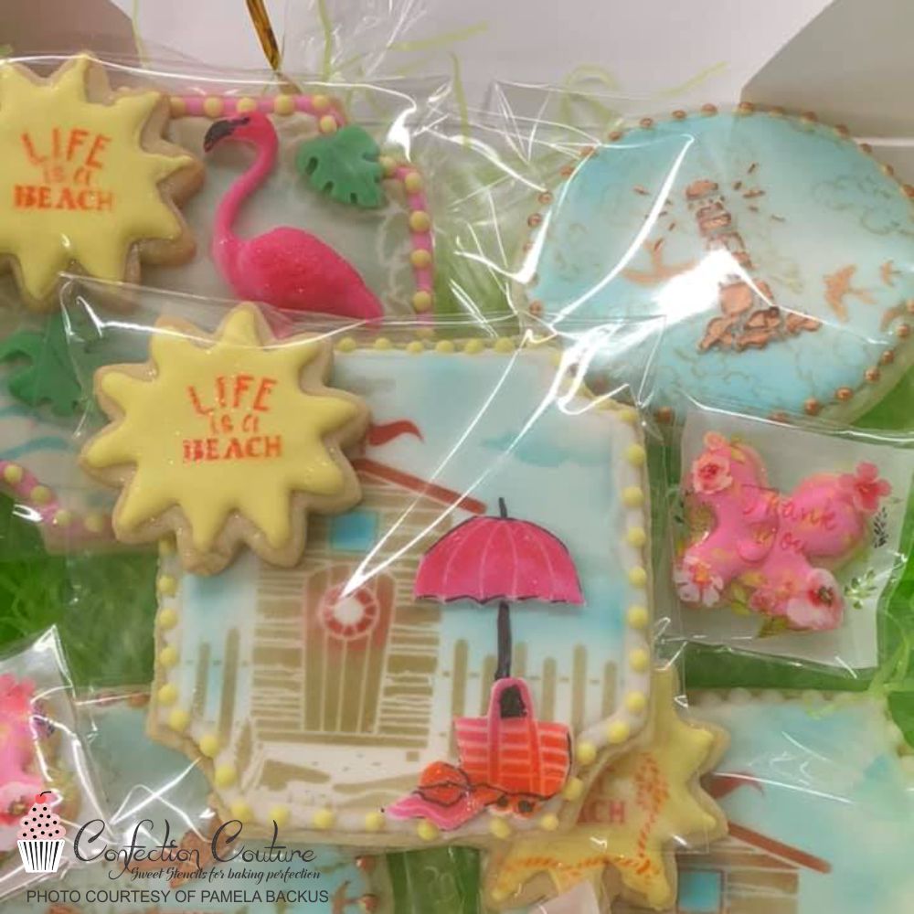 Beach Cabana Dynamic Duos Cookie Stencil Set