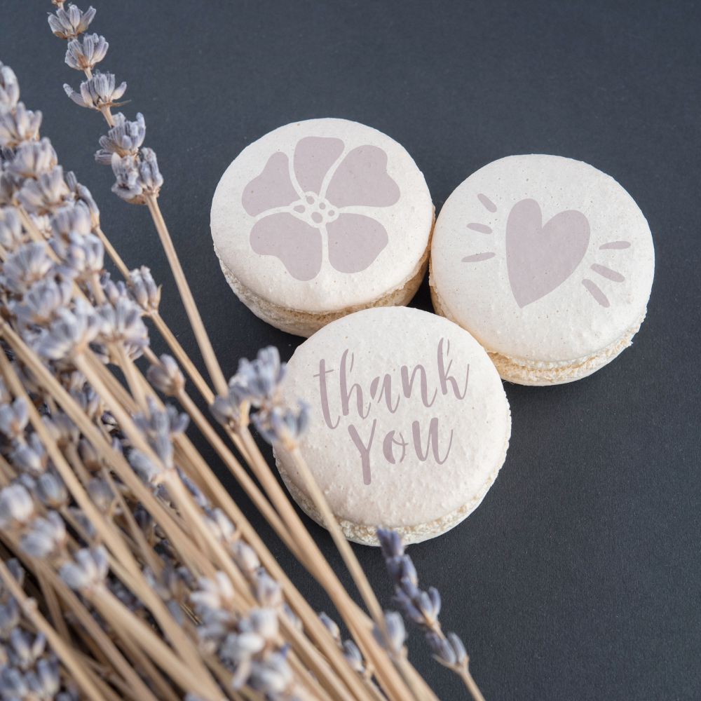 Thank You Round Cookie Stencil 3 Pc Set