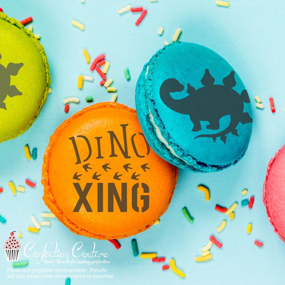 Dinosaur Round Cookie Stencil 3 Pc Set