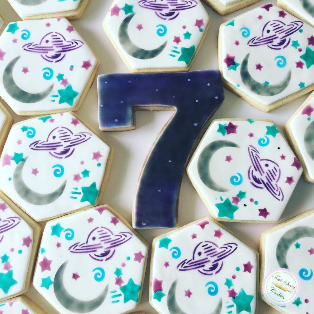 Outer Space Themed Cookies