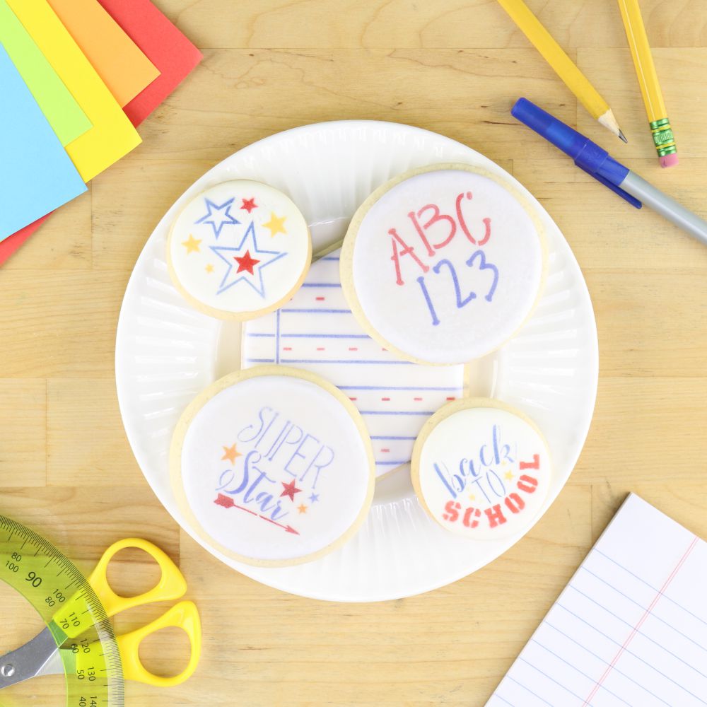 Notebook Paper 2 Overlay Background Cookie Stencil