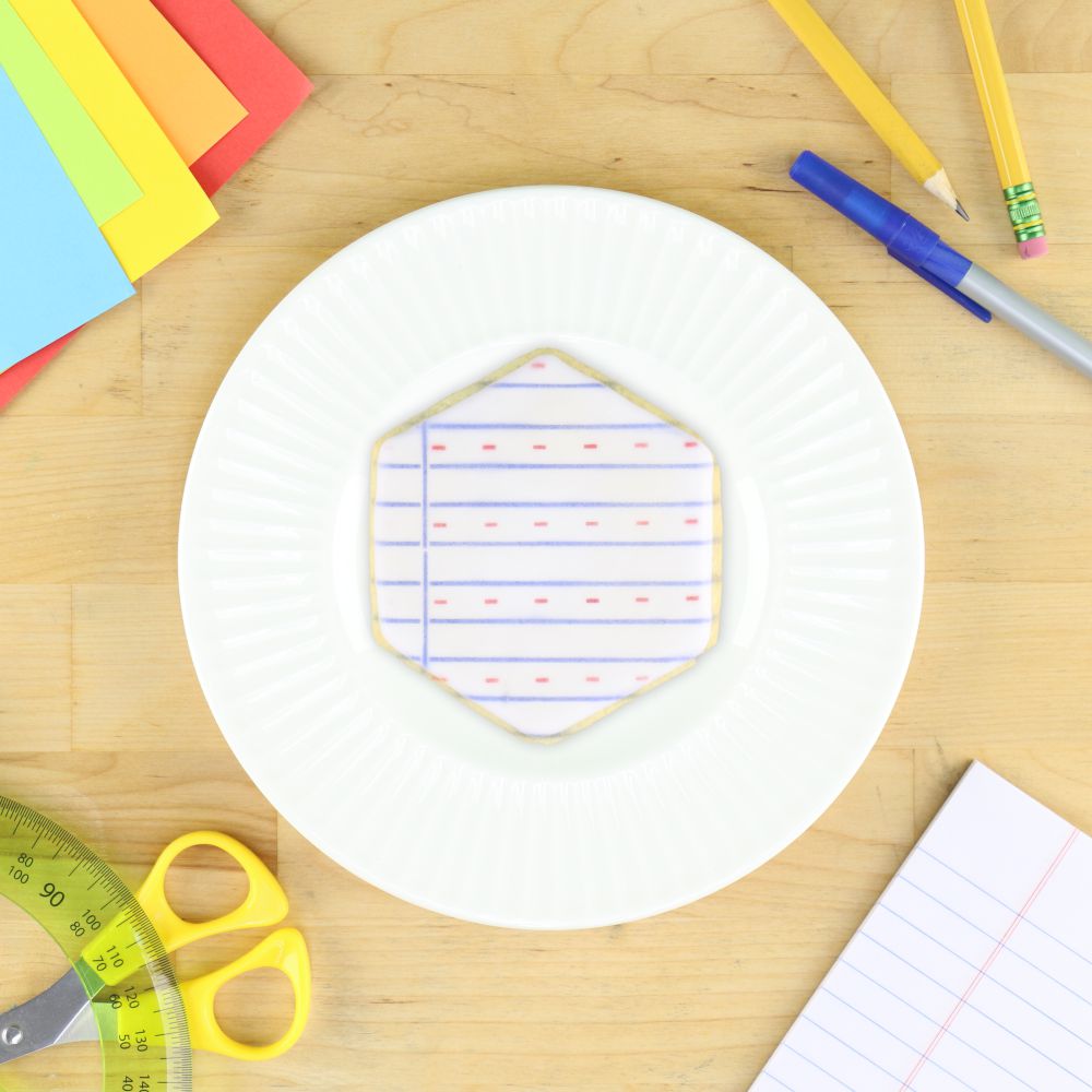 Notebook Paper 2 Overlay Background Cookie Stencil'