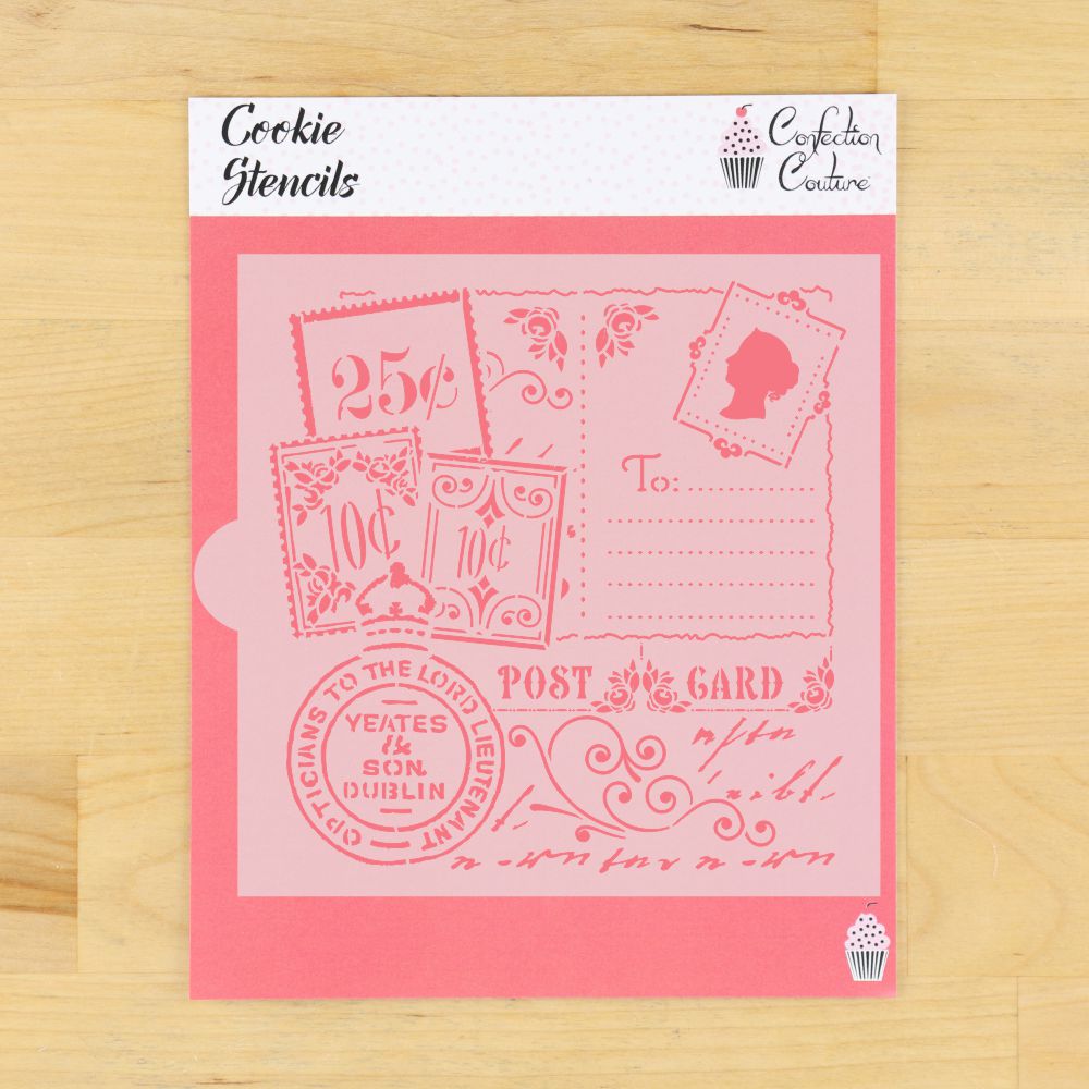 Victorian Postcards Cookie Stencil