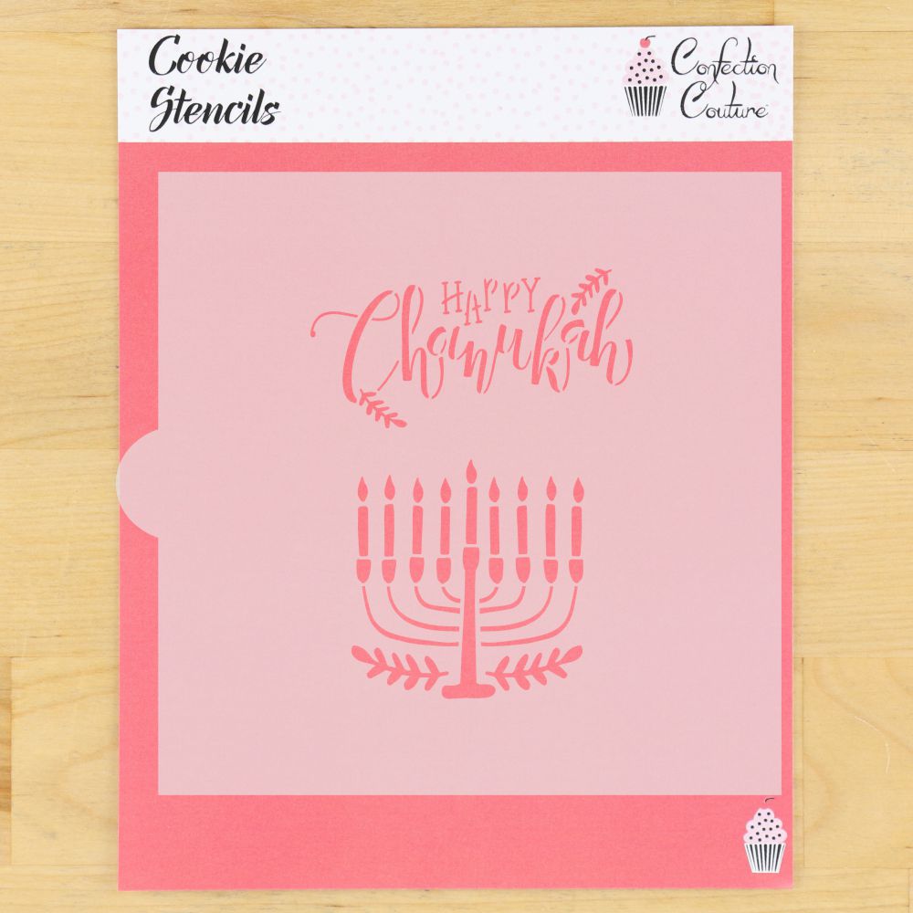 Happy Chanukah Accent Stencil