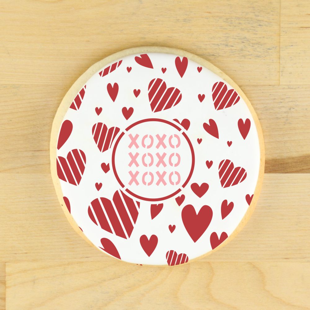 Valentines Round Cookie Stencil 3 Pc Set