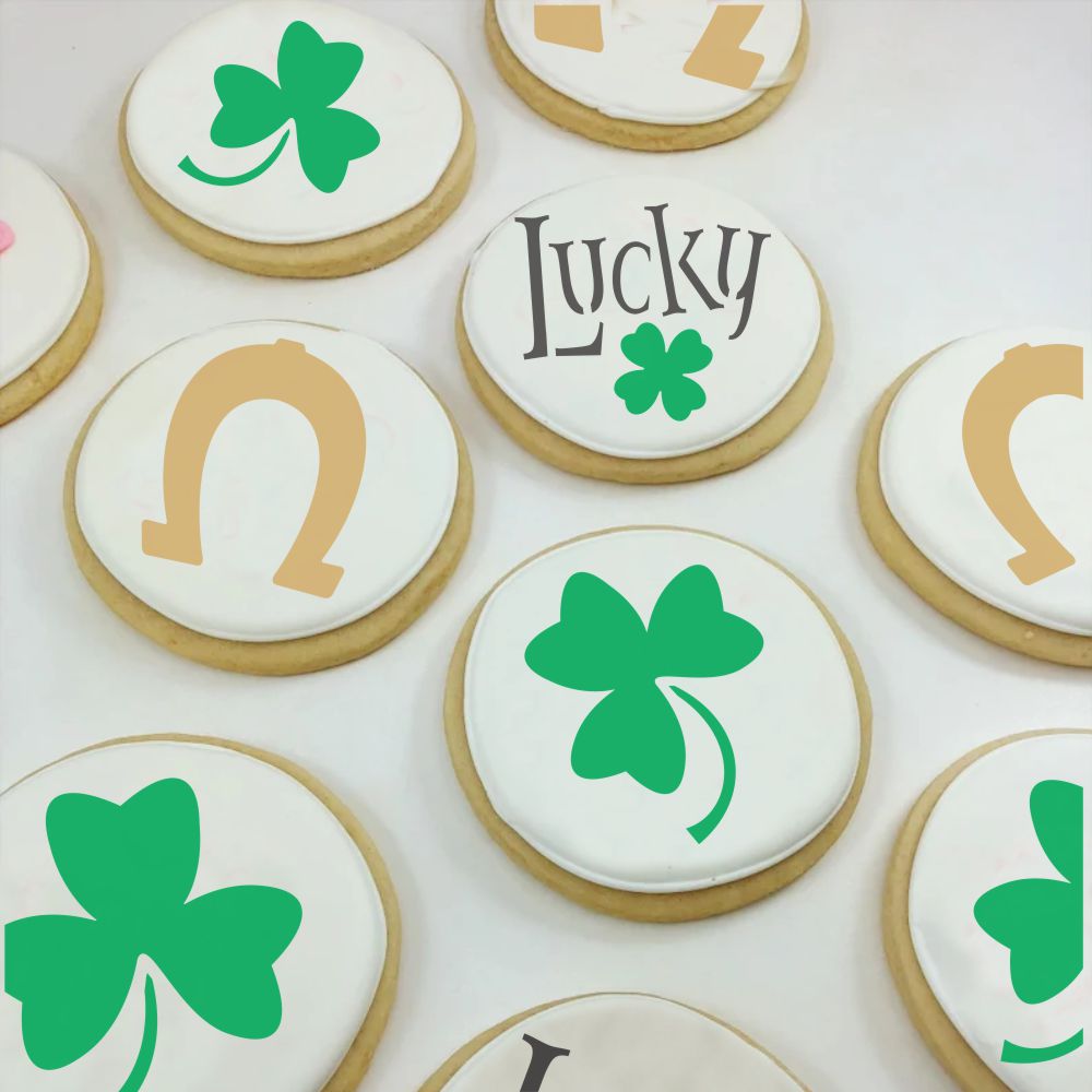 St. Patrick's Day Round Cookie Stencil 3 Pc Set