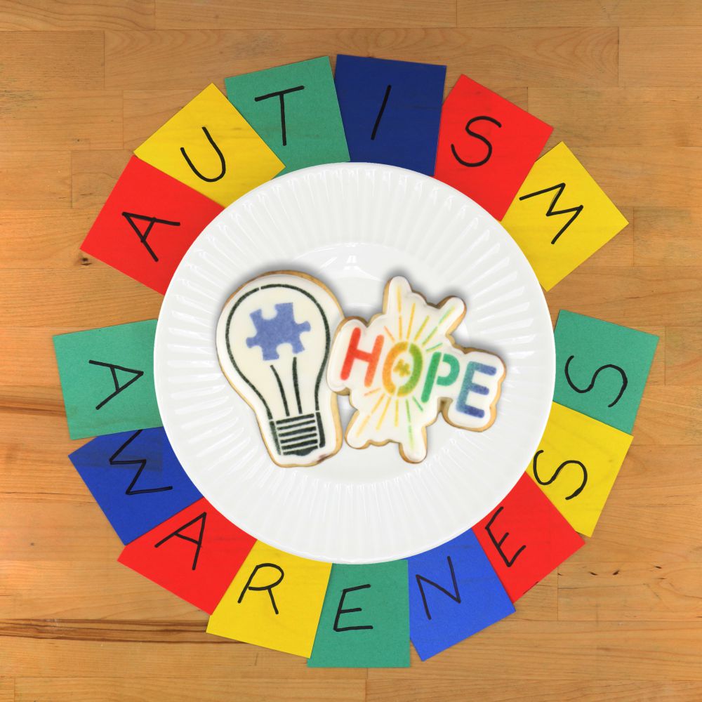 Autism Awareness Cookie Stencil With Cookie Cutters