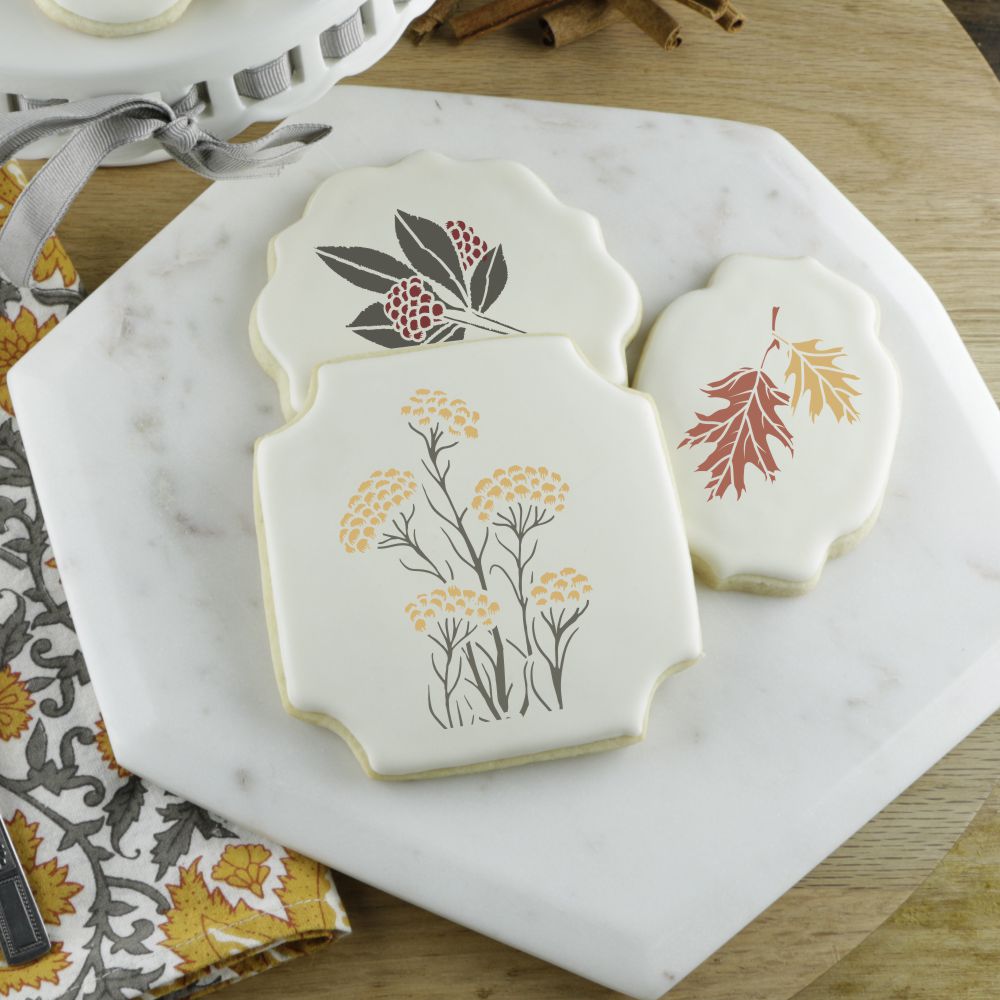 Woodland Walk Fall Cookie Stencil