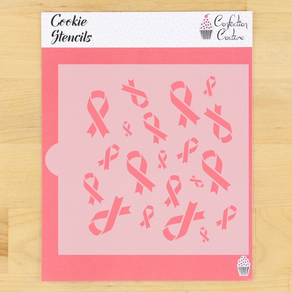 Awareness Ribbon Cookie Stencil