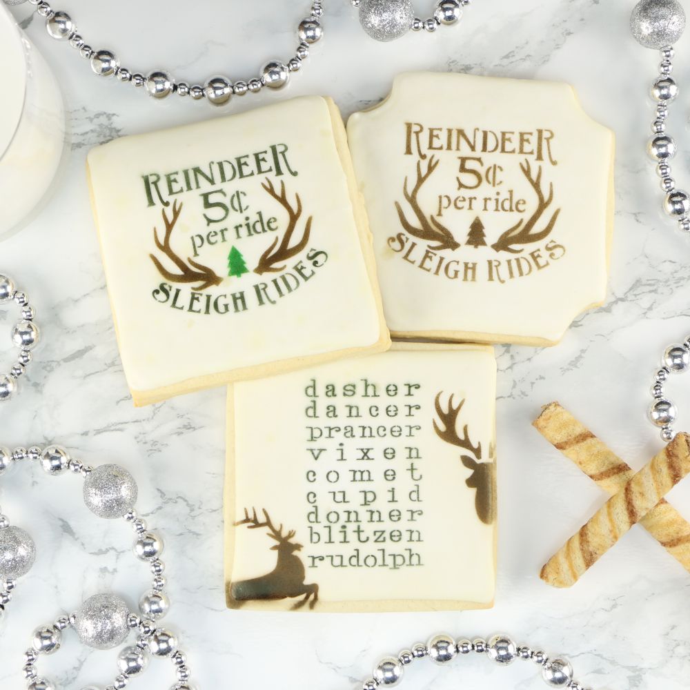 Reindeer Games decorated Cookies