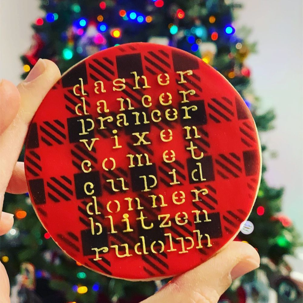 Reindeer Games Cookie Stencil