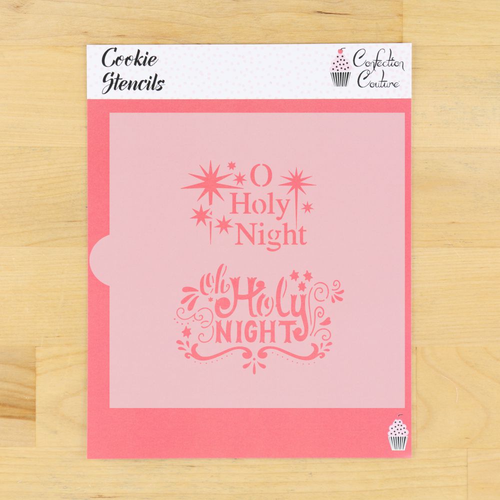 Oh Holy Night Cookie Stencil