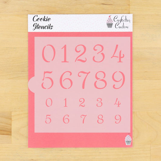 Numbers Cookie Stencils for Birthday Cookies