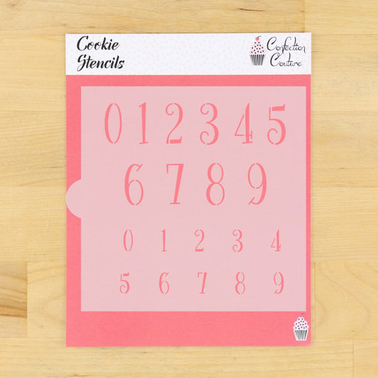 Number Stencil Set for Cookies