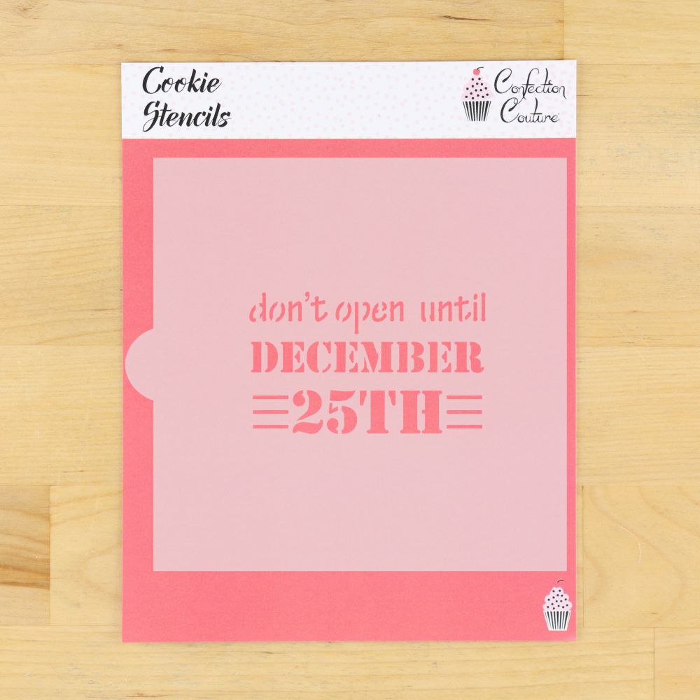 December 25th Cookie Stencil