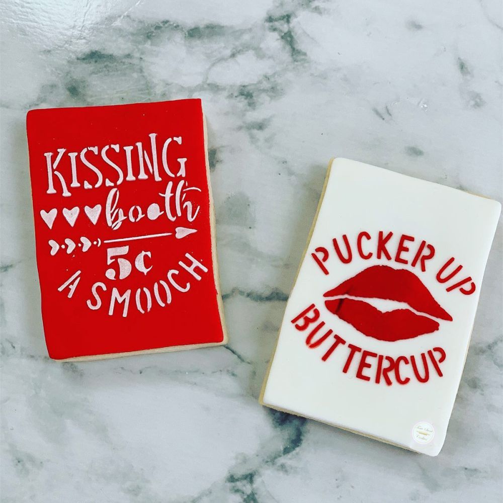 Pucker Up Decorated Cookies
