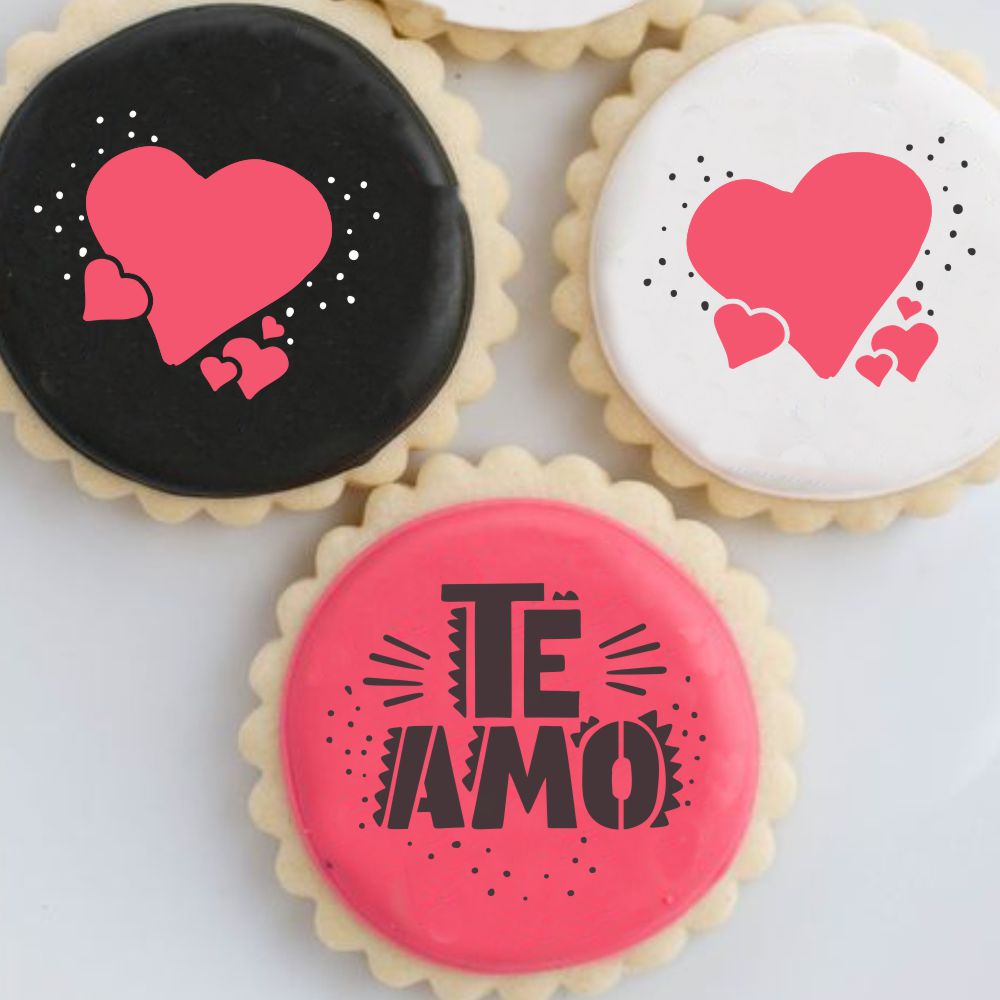 Te Amo Cookie Stencil