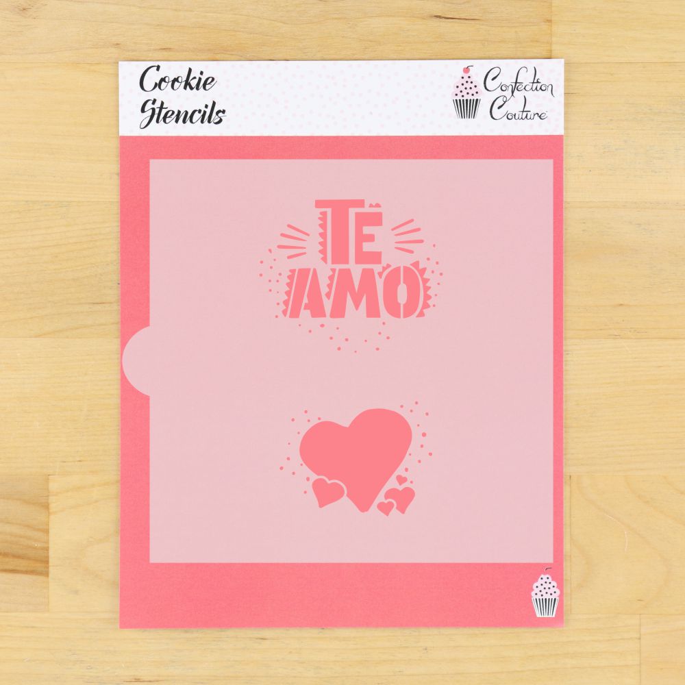 Te Amo Cookie Stencil