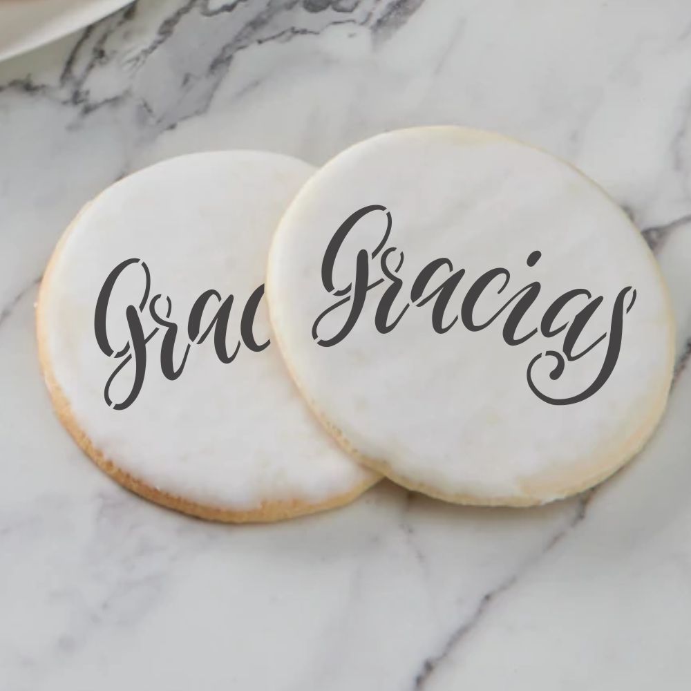 Gracias Cookie Stencil