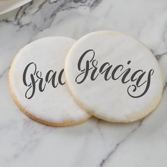 Gracias Cookie Stencil