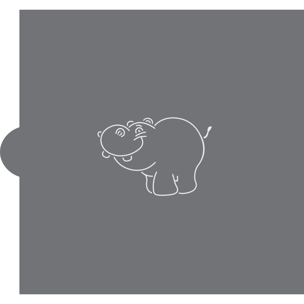 Hippo Paint Your Own Cookie Stencil