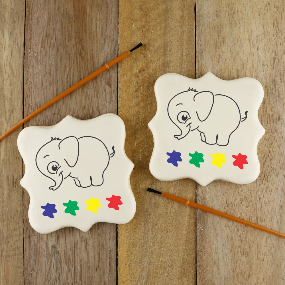 Elephant Paint Your Own Cookie Stencil