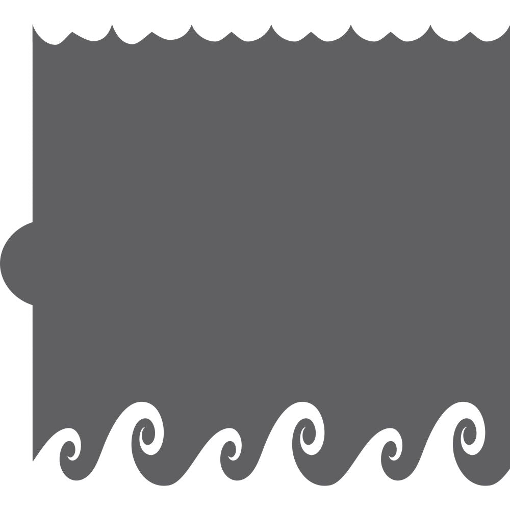 Wave Duo Cookie Stencil Edger