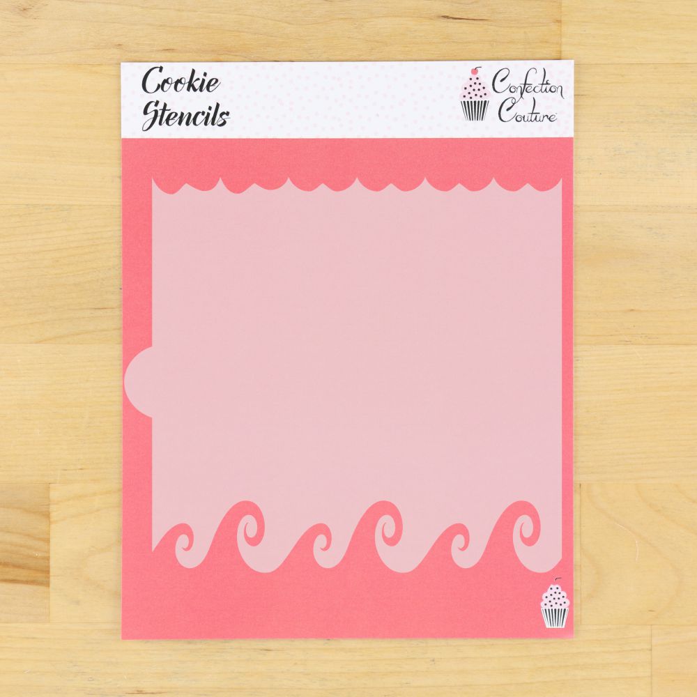 Wave Duo Cookie Stencil Edger