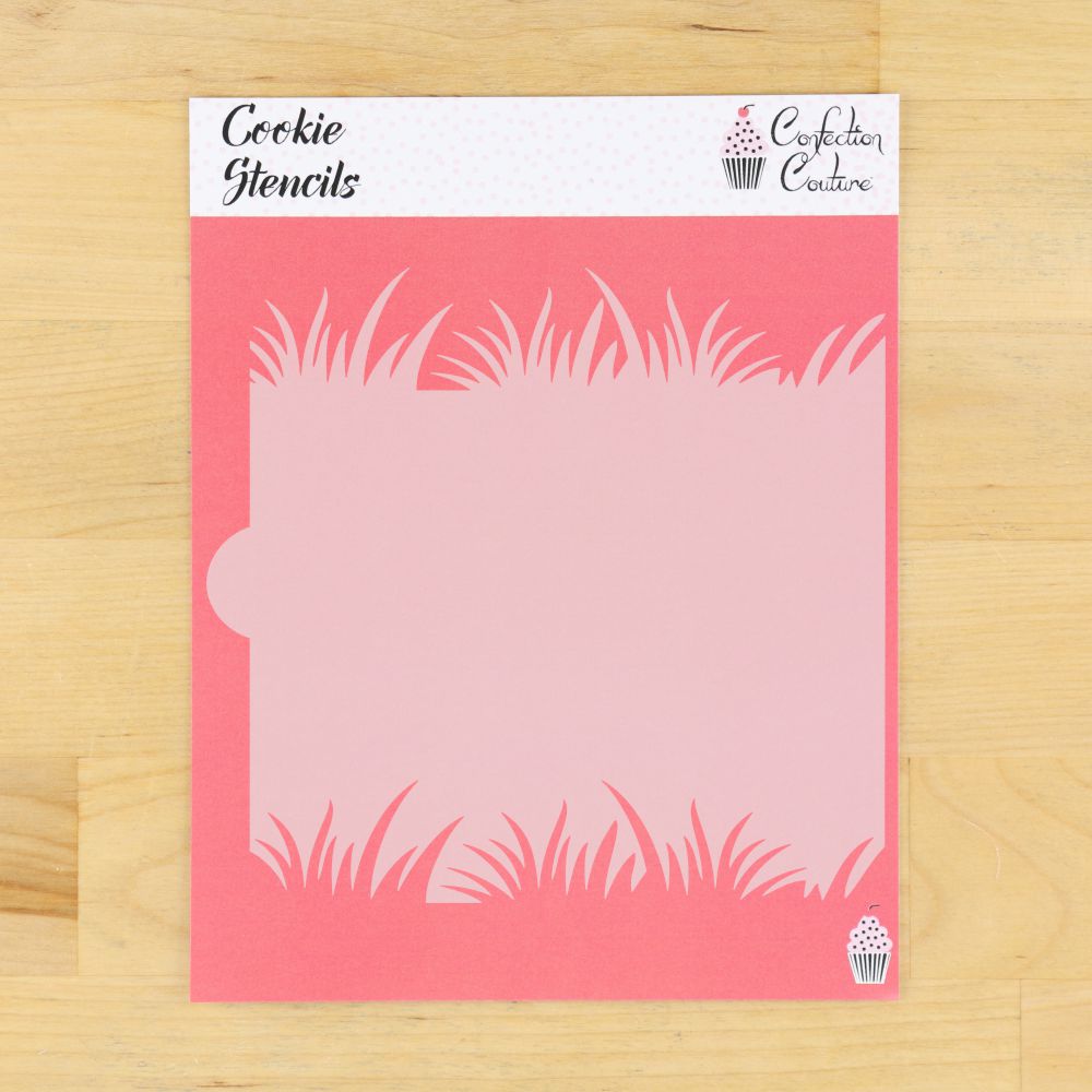 Grass Cookie Stencil Edger