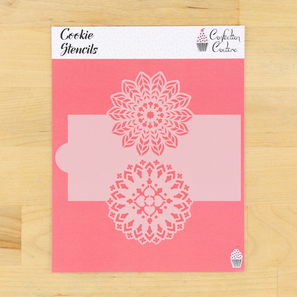 Mandala Cookie Stencil Edger in packaging