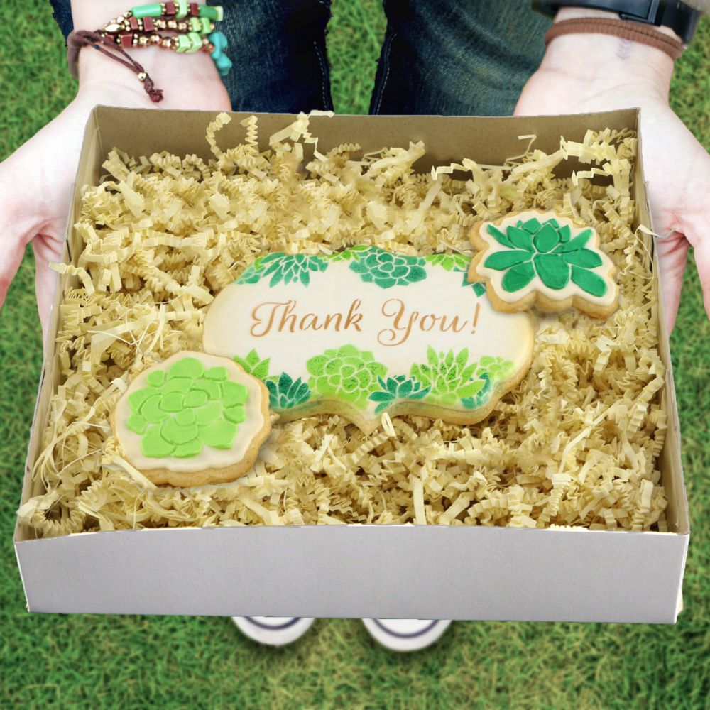 Thank You Messages Cookie Stencil
