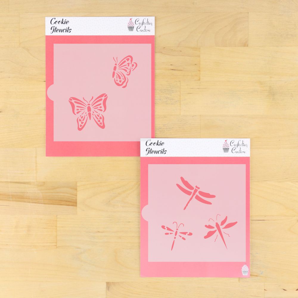 Butterflies and Dragonflies Accent Cookie Stencil