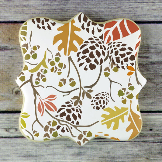 Autumn Bramble Fall Cookie Stencil