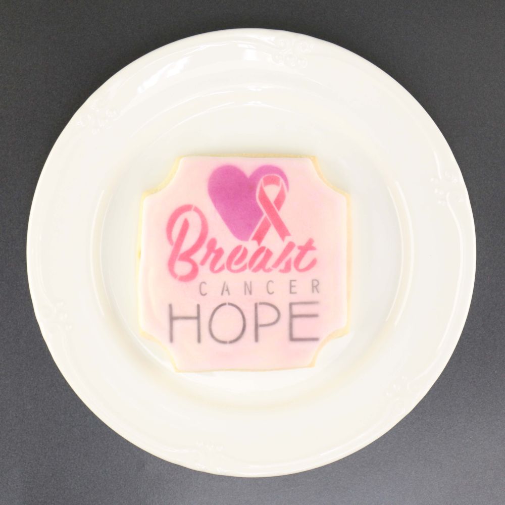 Breast Cancer Hope Cookie Stencil