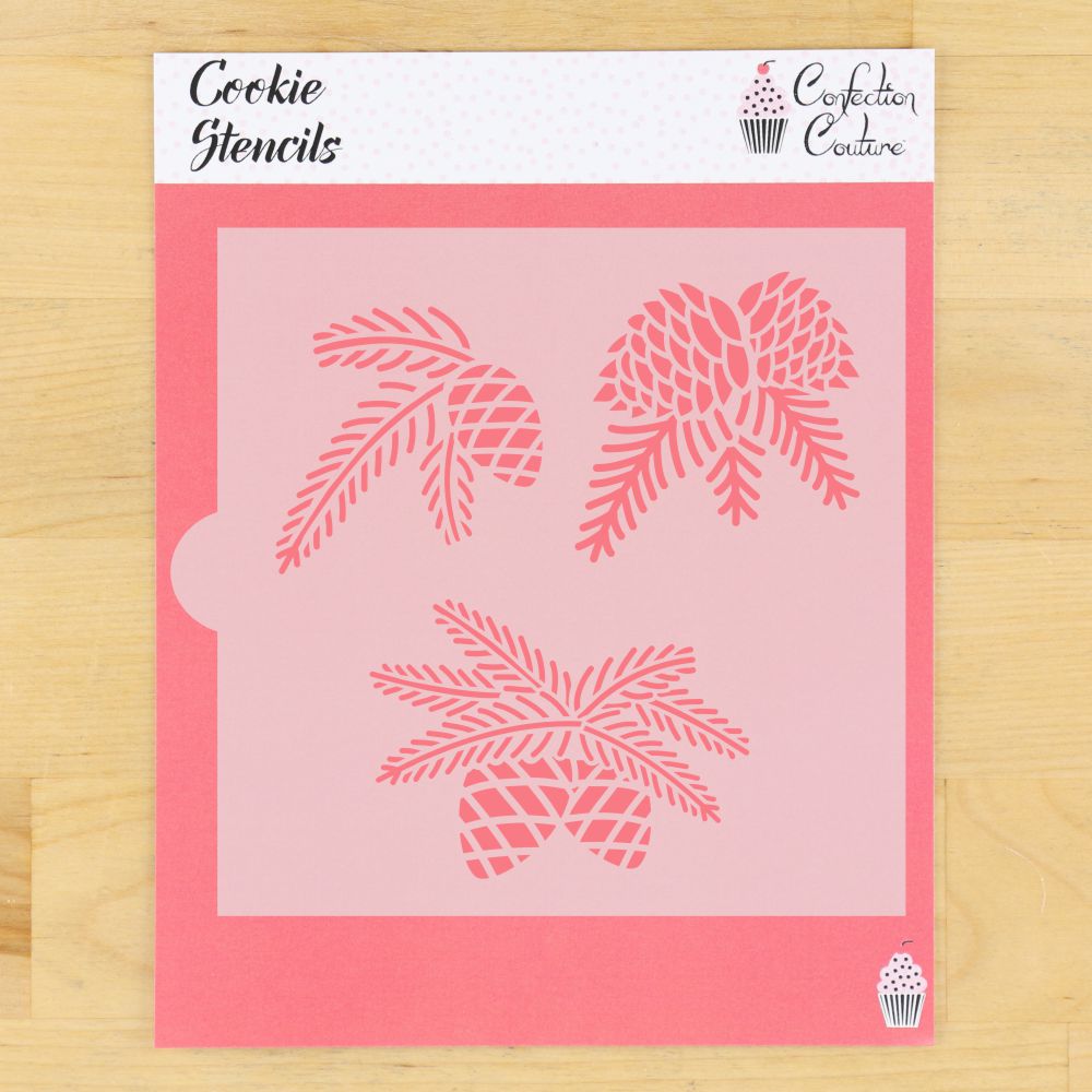 Pine Boughs Cookie Stencil